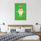 Funny Christmas Egg Custom Print Leinwanddruck (Insitu (Schlafzimmer))