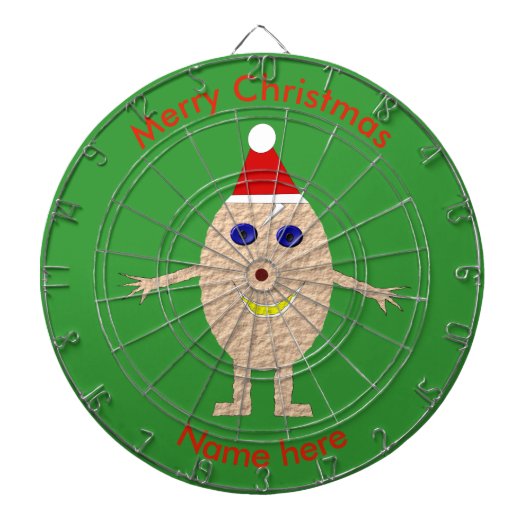 Funny Christmas Egg Dart Board Dartscheibe (vorne)