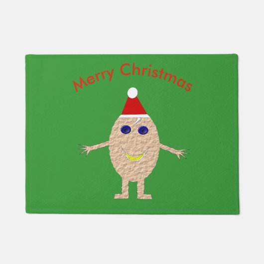 Funny Christmas Egg Door Mat Fußmatte (Vorderseite)