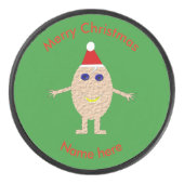 Funny Christmas Egg Hockey Puck (Vorderseite)