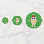 Funny Christmas Egg Personalisiert Konfetti (Rückseiten)