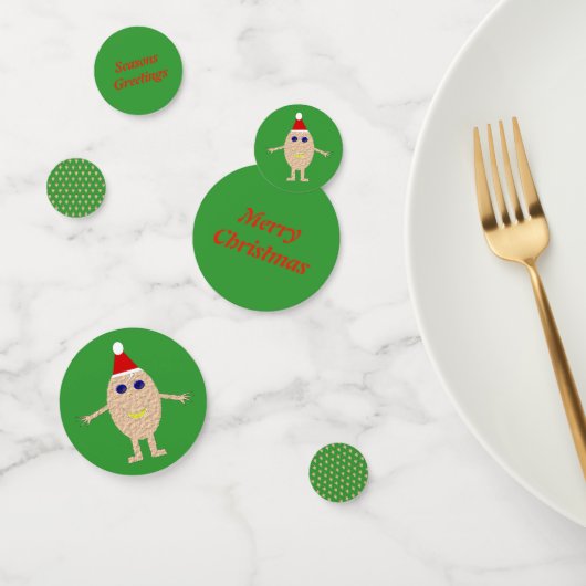 Funny Christmas Egg Personalisiert Konfetti (Gruppe)
