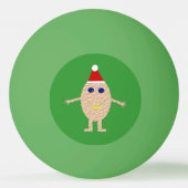 Funny Christmas Egg Ping Pong Ball Tischtennisball (Rückseite)
