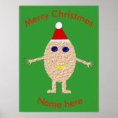 Funny Christmas Egg Poster (Vorne)