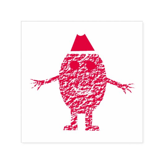 Funny Christmas Egg Self Inking Briefmarke Permastempel (Design)