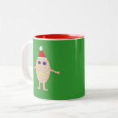 Funny Christmas Egg Tasse (Vorderseite Links)