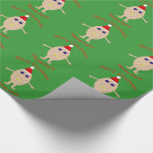 Funny Christmas Egg Wrapping Paper Geschenkpapier (Ecke)