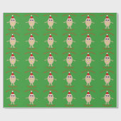 Funny Christmas Egg Wrapping Paper Geschenkpapier (Flach)