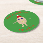 Funny Christmas Egge Paper Untersetzer (Angewinkelt)