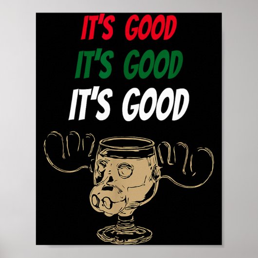 Funny Christmas Eggnog It's Good Moose Cup For Egg Poster (Vorne)