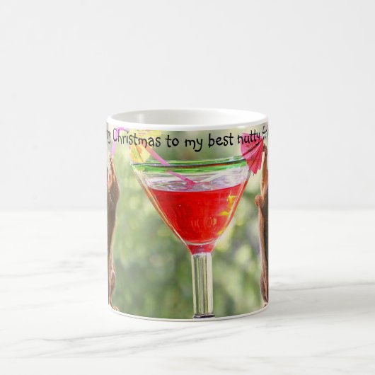 Funny Christmas Eichhörnchen Freunde Tasse maßgesc (Mittel)