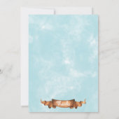 Funny Christmas Einladung mit dem Weihnachtsmann (Rückseite)