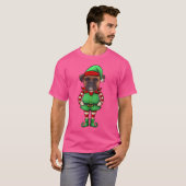 Funny Christmas Elf Boxer Dog T-Shirt (Vorne ganz)