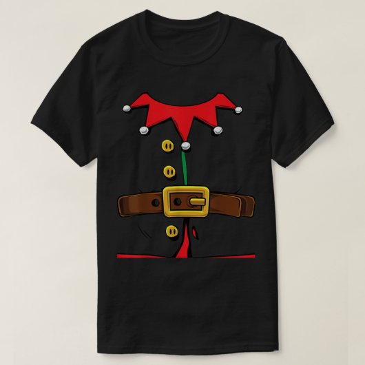 Funny Christmas Elf Costume Design T-Shirt (Design vorne)