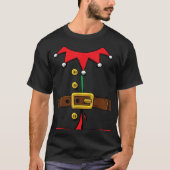 Funny Christmas Elf Costume Design T-Shirt (Vorderseite)