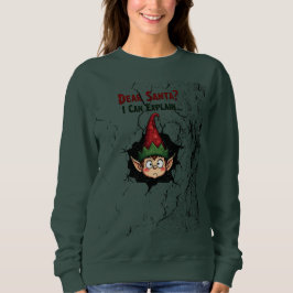 Funny Christmas Elf Design - Sw Sweatshirt