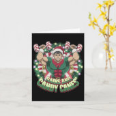 Funny Christmas Elf Gym Workout Gewinne und Candy  Karte (Gelbe Blume)