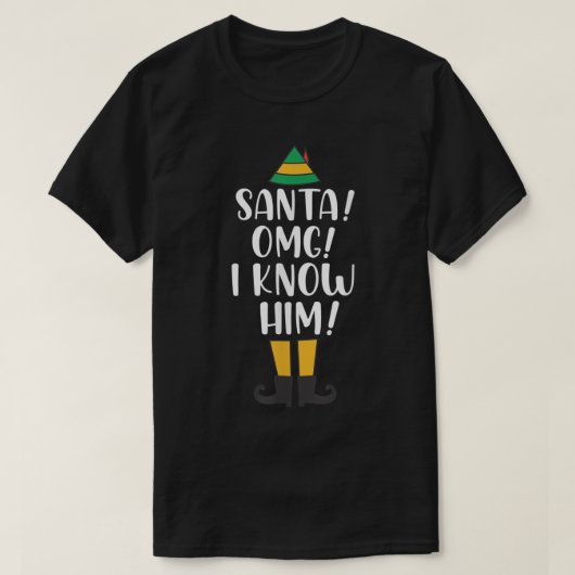 Funny Christmas Elf Holiday Design T-Shirt (Design vorne)