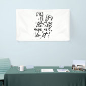Funny Christmas Elf machte mich Do it Funny Retro Banner (Messeveranstaltung)
