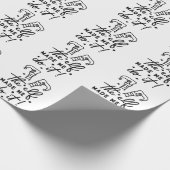 Funny Christmas Elf machte mich Do it Funny Retro Geschenkpapier (Ecke)