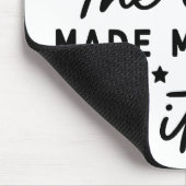 Funny Christmas Elf machte mich Do it Funny Retro  Mousepad (Ecke)