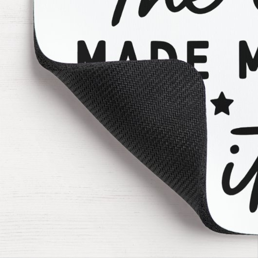 Funny Christmas Elf machte mich Do it Funny Retro Mousepad (Ecke)