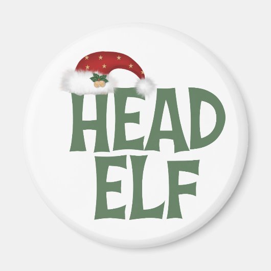 Funny Christmas Elf Magnet (Vorne)