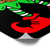 Funny Christmas Elf Outfit Costume Xmas Family Adu Poster (Ecke)