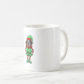 Funny Christmas Elf St Bernard Dog Saint Bernard Kaffeetasse (VorderseiteRechts)