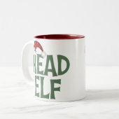 Funny Christmas Elf Tasse (Vorderseite Links)