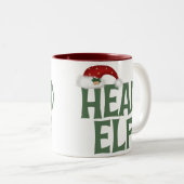 Funny Christmas Elf Tasse (VorderseiteRechts)
