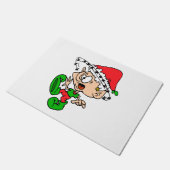 Funny Christmas Elf Xmas Holiday Joke Fußmatte (Schrägansicht)