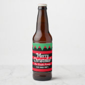 Funny Christmas else Design Bierflaschen Etiketten (Vorderseite)