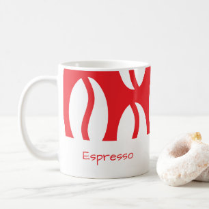 Funny Christmas Espresso Kaffee Bean Rot Kaffeetasse