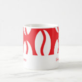 Funny Christmas Espresso Kaffee Bean Rot Kaffeetasse (Mittel)