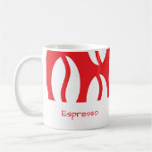 Funny Christmas Espresso Kaffee Bean Rot Kaffeetasse (Links)