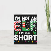 Funny Christmas Family Pajamas I'm Not An Elf I'm Karte (Vorderseite)