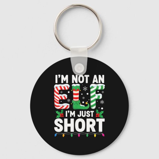 Funny Christmas Family Pajamas I'm Not An Elf I'm Schlüsselanhänger (Vorderseite)