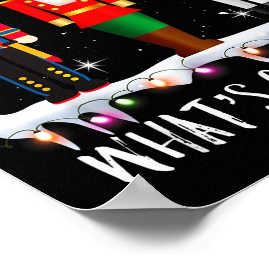 Funny Christmas Family Whats Crackin_ Nutcracker - Poster (Ecke)