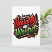 funny Christmas 🤶  Feiertagskarte (Stehend Vorderseite)