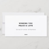 Funny Christmas Feiertagskarte (Rückseite)