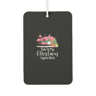Funny Christmas Flamingo Camper Geschenke Autolufterfrischer