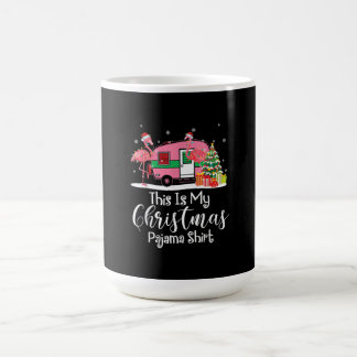 Funny Christmas Flamingo Camper Geschenke Kaffeetasse