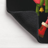 Funny Christmas Flamingo Santa Holiday Design  Mousepad (Ecke)