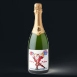 Funny Christmas Flasche Etikett Santa mit Geschenk<br><div class="desc">Champagner oder Wein / Wasser oder Bierflaschen Labels mit Bodybuilder Santa Claus mit Weihnachtsgeschenke - Fun Cartoon Malerei Funny Collection - Wählen / Fügen Sie Ihren einzigartigen Text / Name / Farbe - Make Your Special Bottle Label Geschenk - Größe und verschieben oder entfernen und fügen Sie Elemente / Text...</div>