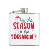 Funny Christmas Flask Flachmann (Vorderseite)