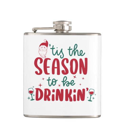 Funny Christmas Flask Flachmann (Vorderseite)