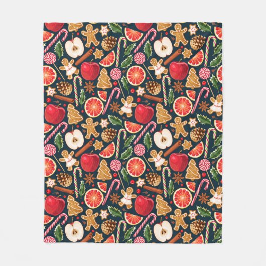 Funny Christmas Fleece Blanket (Vorderseite)