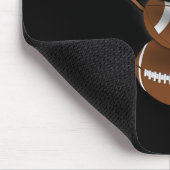 Funny Christmas Football Ball Santa Snowman Mousepad (Ecke)