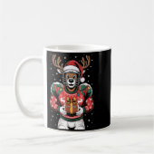 Funny Christmas Football Reindeer  Kaffeetasse (Links)